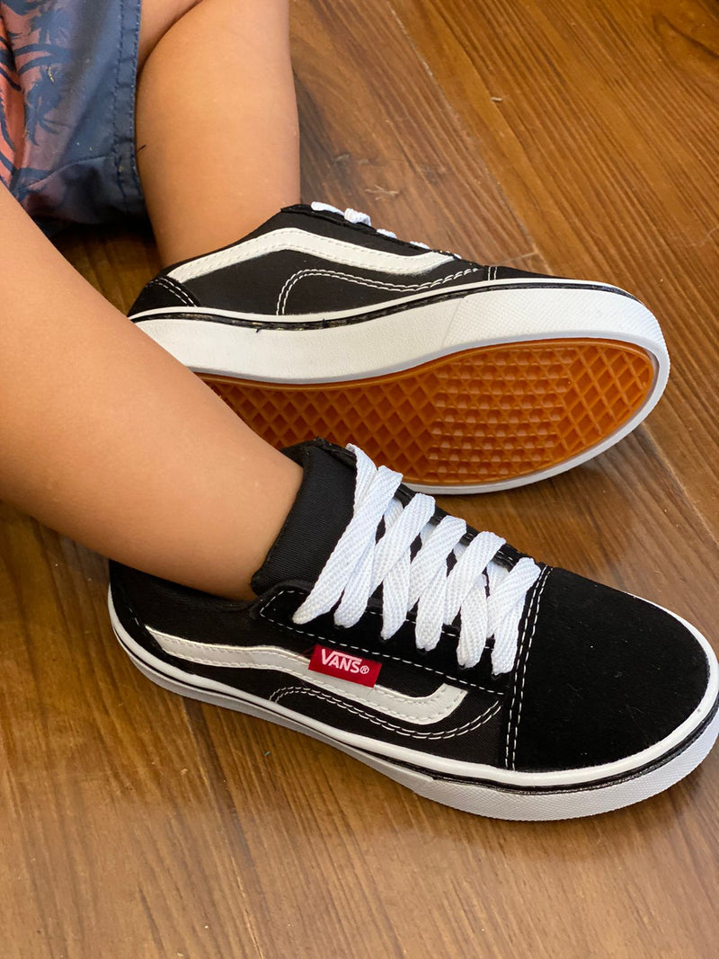 tenis infantil unissex confortavel dia a dia vans old skool estiloso 