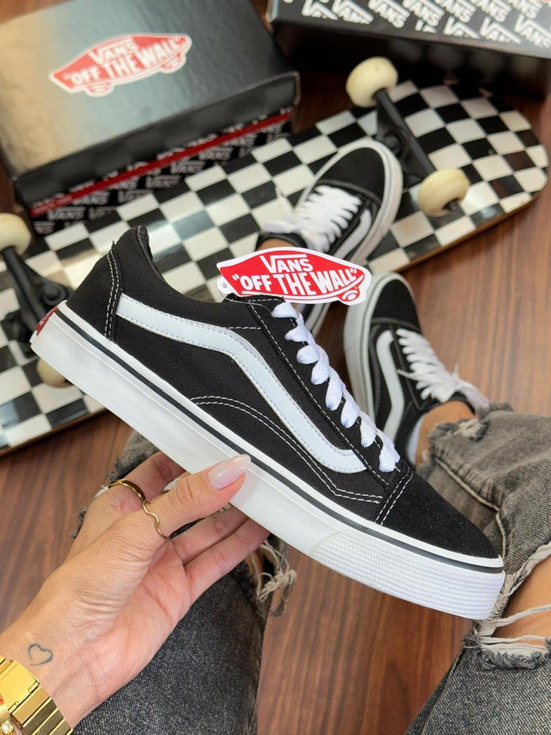 Tênis Unissex vans old skool skate estiloso clássico 