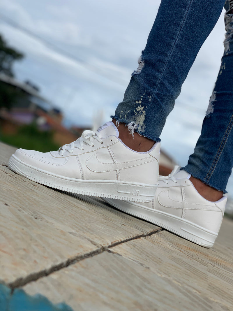 tenis unissex branco air force 1 classico moda 