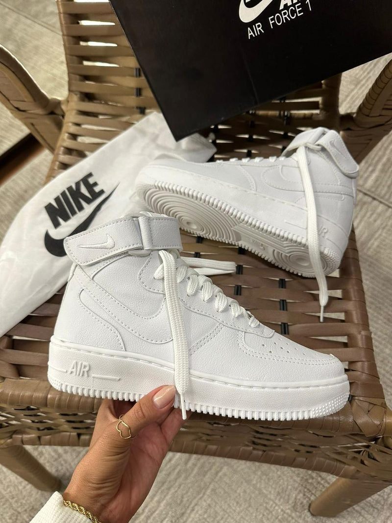 tenis unissex nike air force 1 mid estilo streetwear