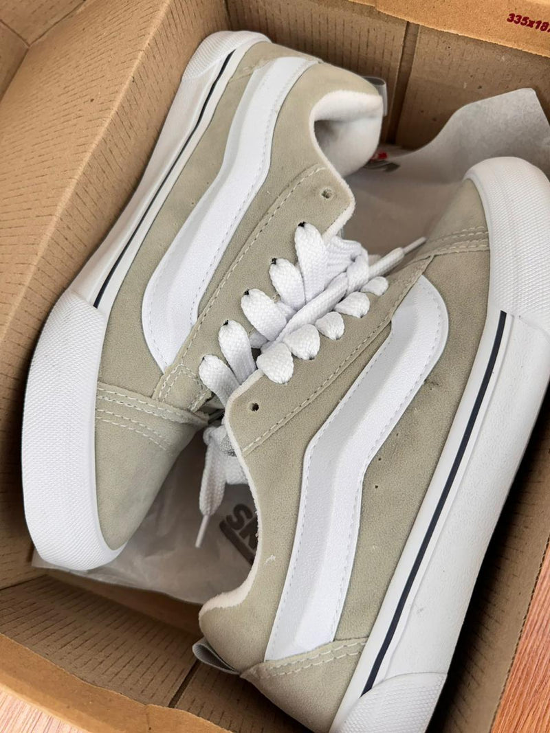 tenis masculino estilo retrô confortavel vans knu skool skate streetwear