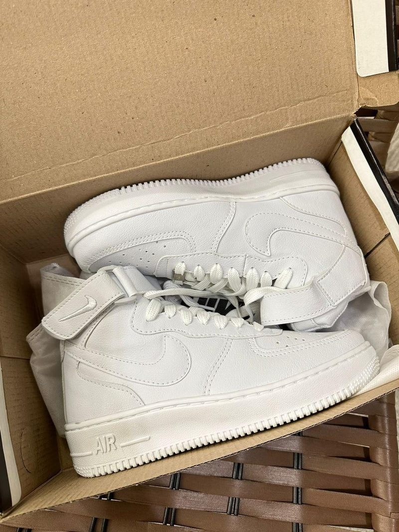 tenis unissex nike air force 1 mid estilo streetwear