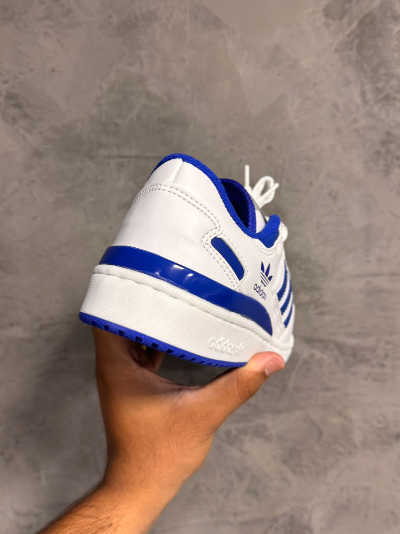 Tênis Adidas Forum Low [Branco/Azul] - Masculino