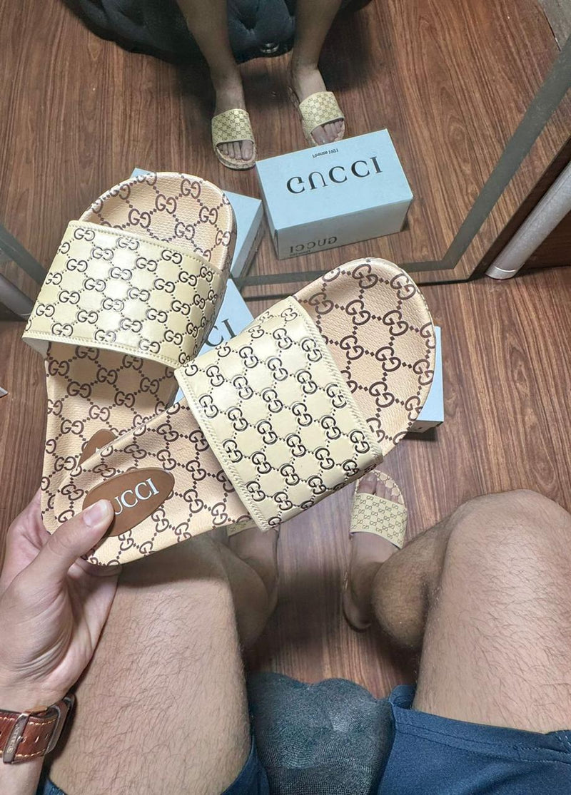 chinelo unissex confortavel estiloso slide gucci 