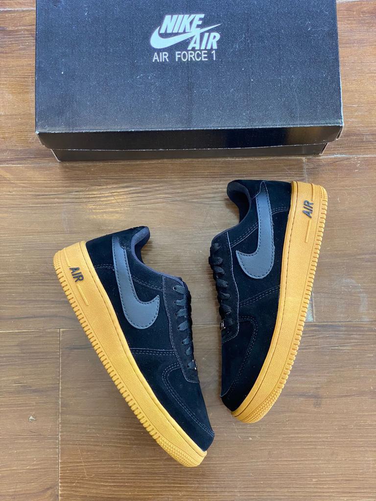 tenis masculino camurça confortavel estiloso nike air force 1