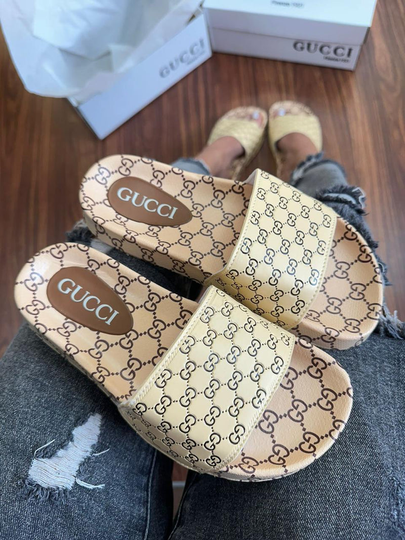 chinelo unissex confortavel estiloso slide gucci 