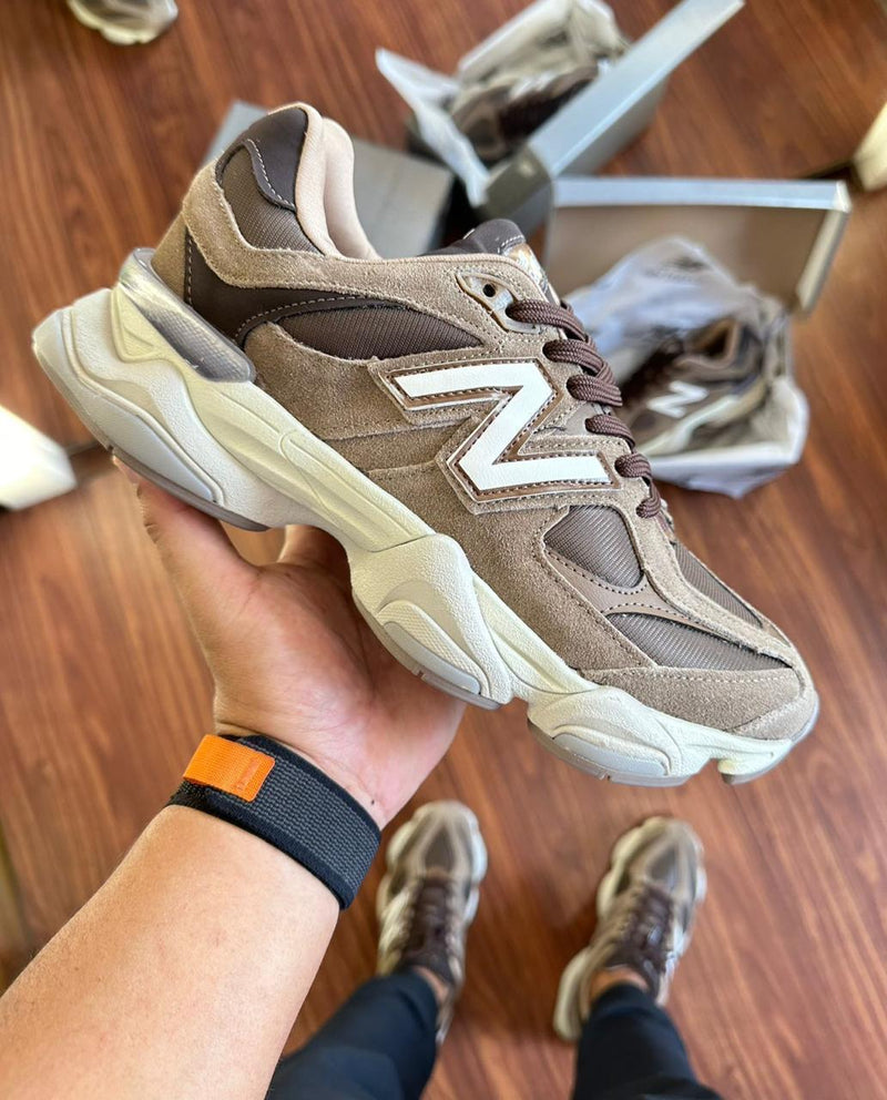 Tênis New Balance 9060 Masculino em Couro Legítimo [Marrom] - Conforto e Estilo para Todos os Momentos