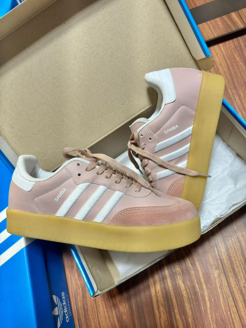 Tênis Adidas Sambae Tratorado Feminino [Rosa] - Estilo Arrojado e Conforto